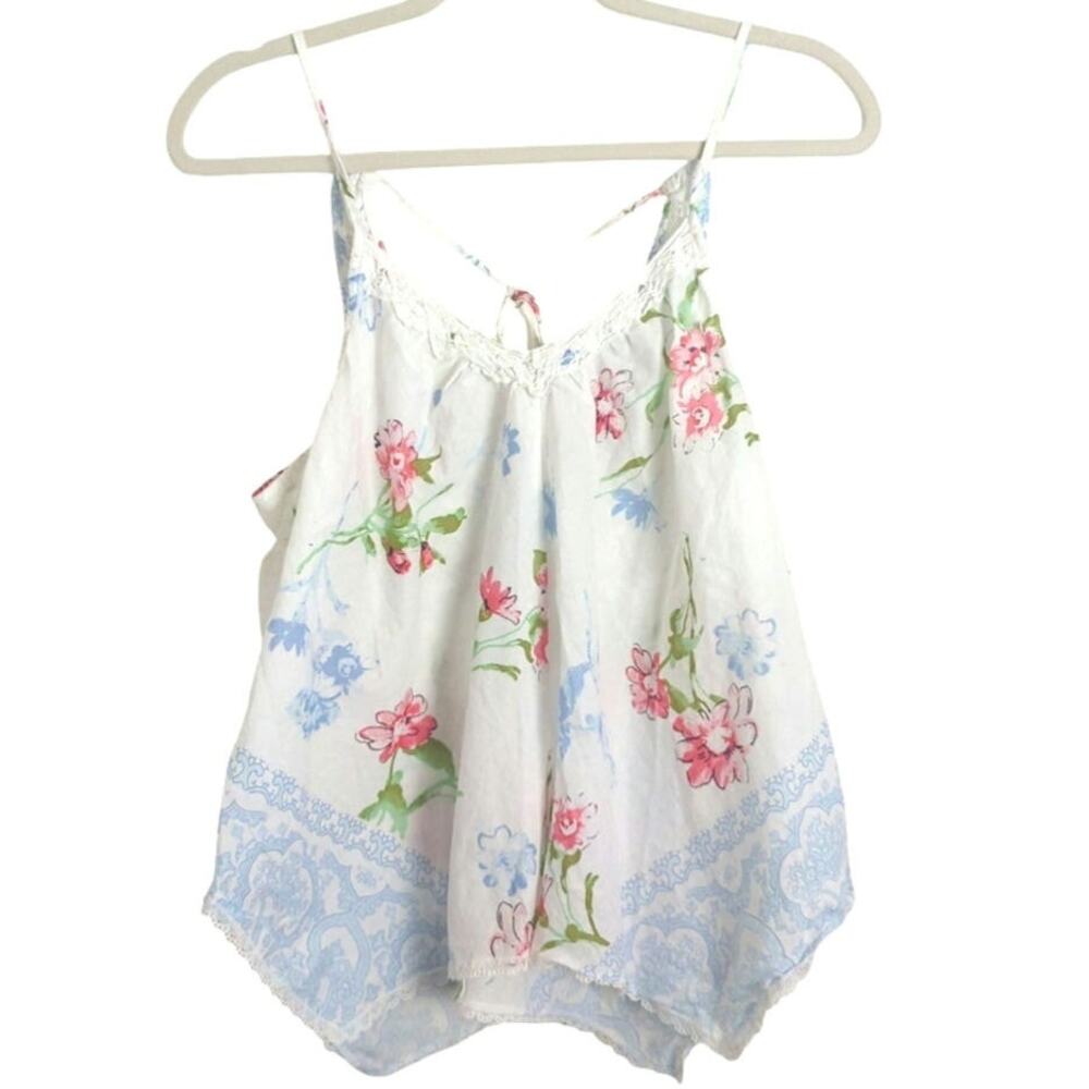 Vintage Y2K Fairycore Handkerchief Semi-sheer Top Women's Medium